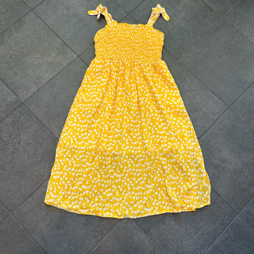 Diane Von Furstenberg for Target Girl’s Yellow Floral Dress in L (10/12)